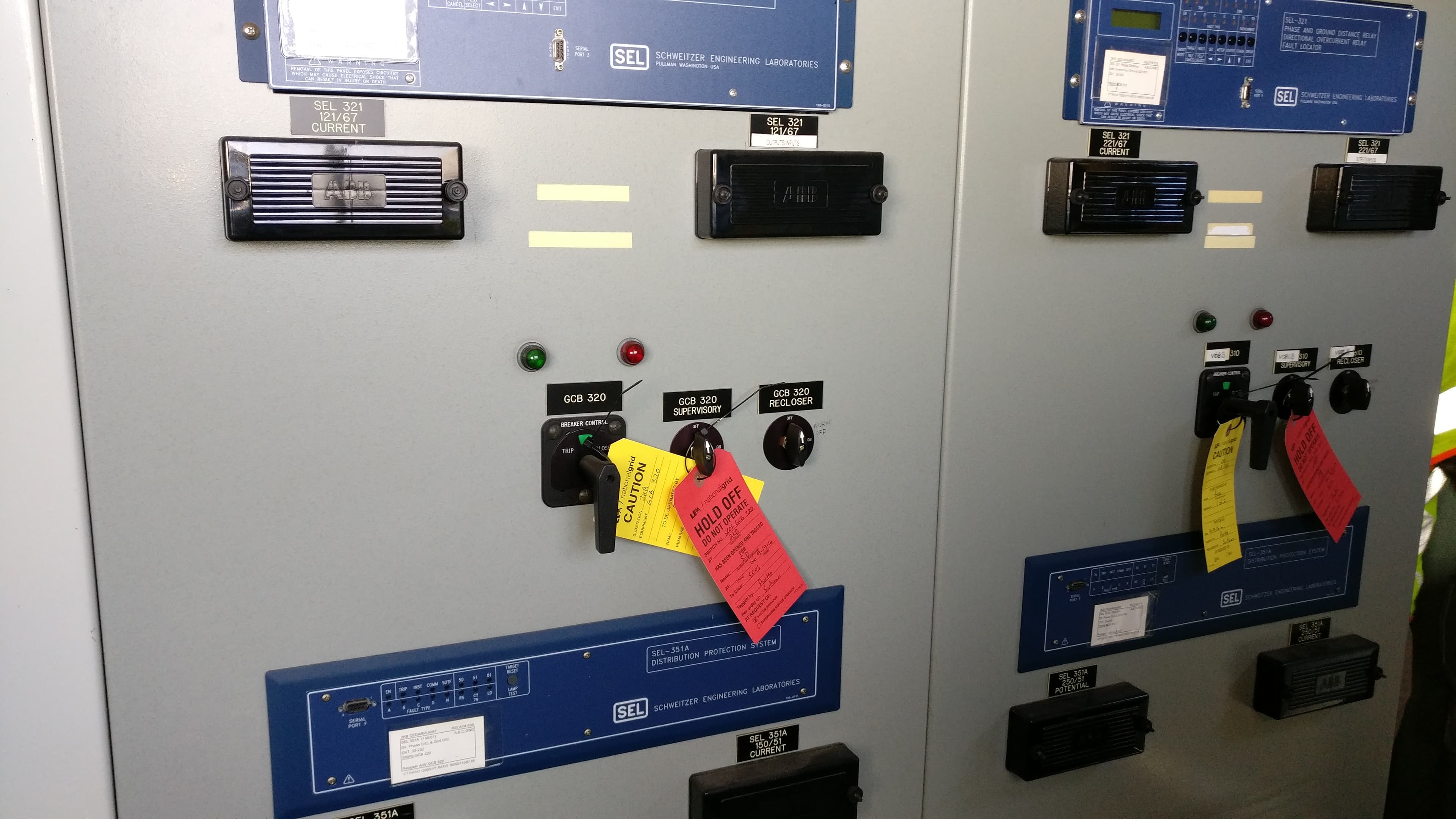 Utilities and power substation with transmission lines